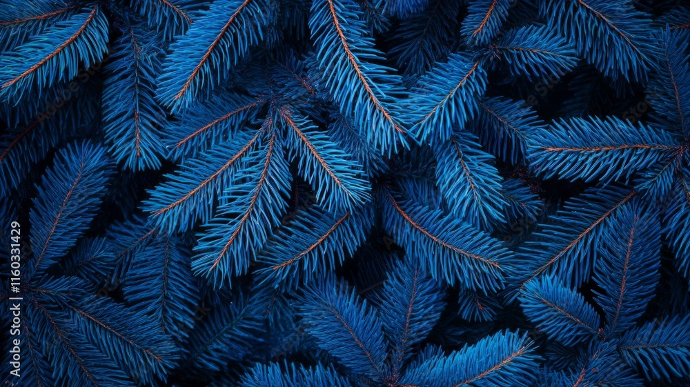 Vivid Blue Spruce Branches Close Up Texture Vivid Blue Spruce Branches Close Up Texture