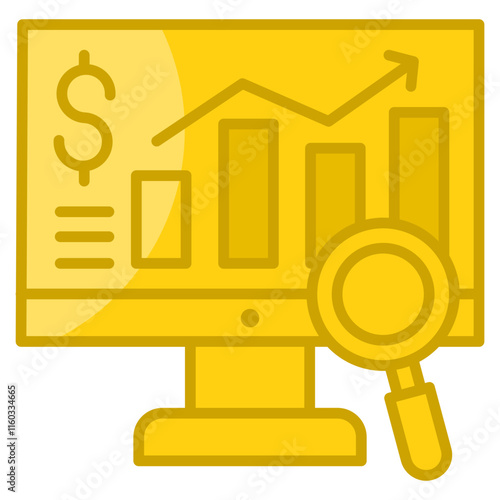 Profit Analysis  Icon Element For Design