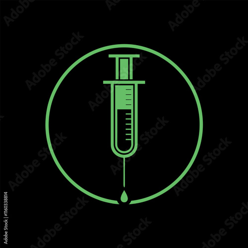 Blood glucose test finger with monitor and drop of blood medical icon