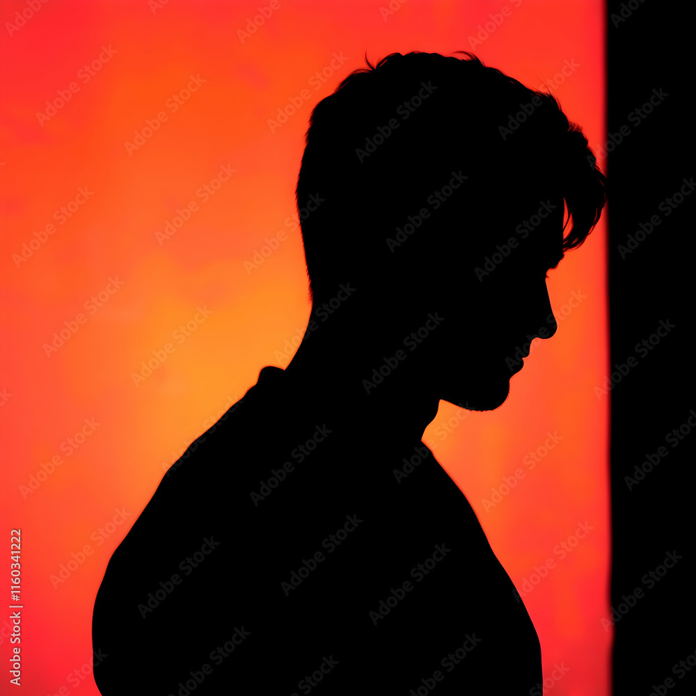 silhouette of a person with hair silhouette of a person with hair