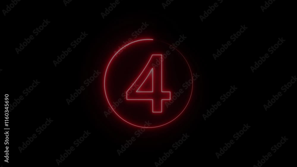 Countdown timer animation. Countdown from 5-0 number animation background. Countdown timer animation. Countdown from 5-0 number animation background.