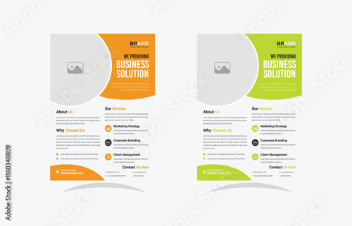 flyer in A4,  Corporate business flyer template design, poster flyer brochure cover, Graphic design layout