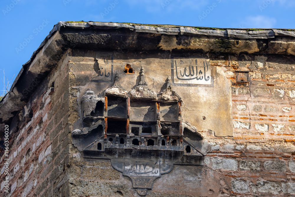 birdhouse in the historic Great New Inn, (Turkısh name : Büyük Yeni Han)