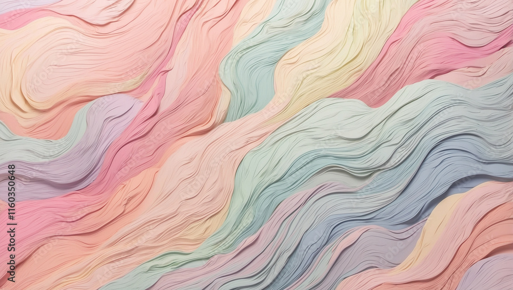An Abstract Wallpaper Featuring Organic Pastel Lines Creating a Soft and Calming Visual Experience An Abstract Wallpaper Featuring Organic Pastel Lines Creating a Soft and Calming Visual Experience