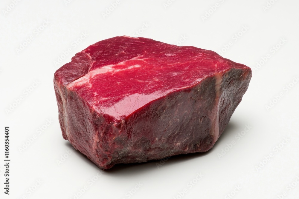A Close-Up View of a Raw Beef Steak Ready for Cooking Prime Cut of Meat A Close-Up View of a Raw Beef Steak Ready for Cooking Prime Cut of Meat