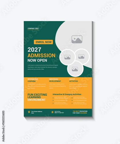 Kids Education Flyer,  school education admission flyer poster template,  School Admission Open Flyer Design, education admission flyer