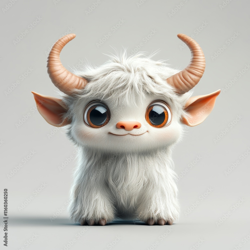 Naklejka premium 3D illustration of myth chimera