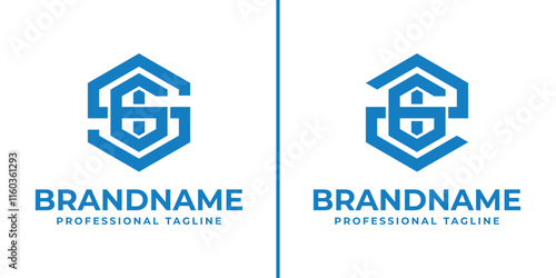 Photos Letters SGI and ZGI Hexagon Logo, for SGI, SIG, GIS, GSI, ISG, IGS, ZGI, ZIG, GI