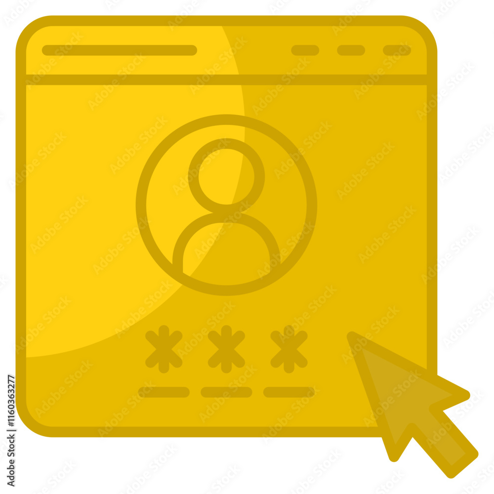 User Authentication Icon Element For Design User Authentication Icon Element For Design