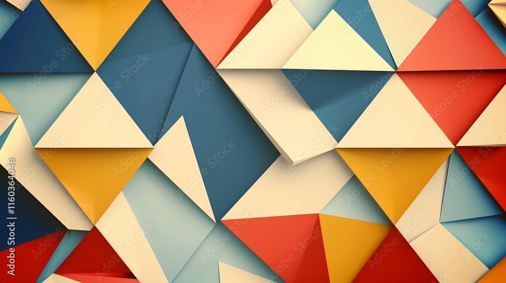 Abstract Geometric Triangles: A Symphony of Color and Form Abstract Geometric Triangles: A Symphony of Color and Form