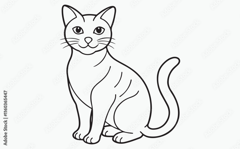 cat line art cat line art