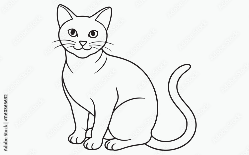 cat line art cat line art
