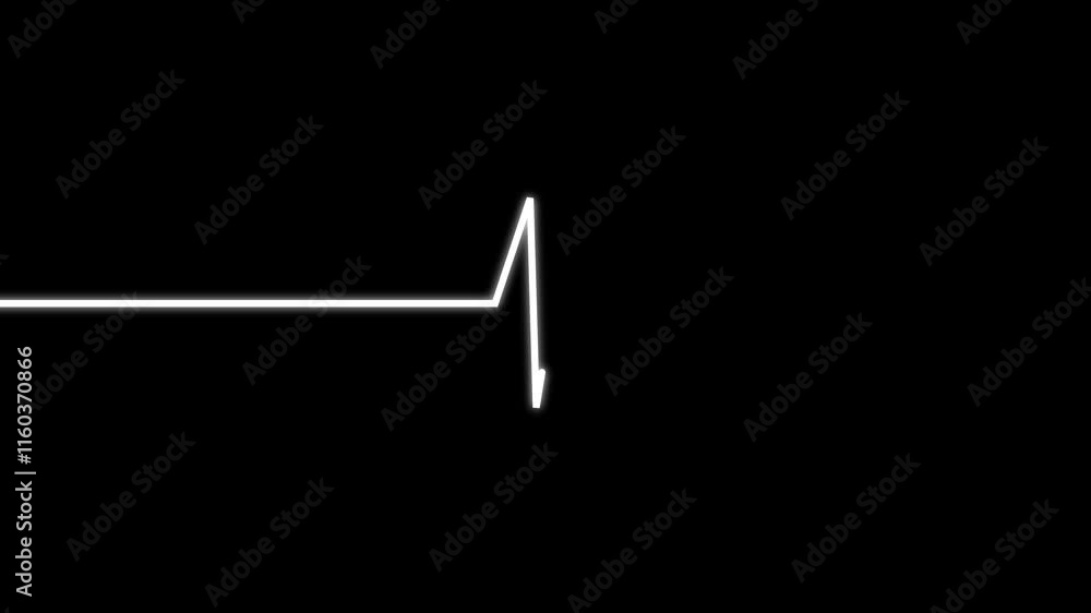 Abstract Heartbeat Signal Animation. Abstract Heartbeat Signal Animation.