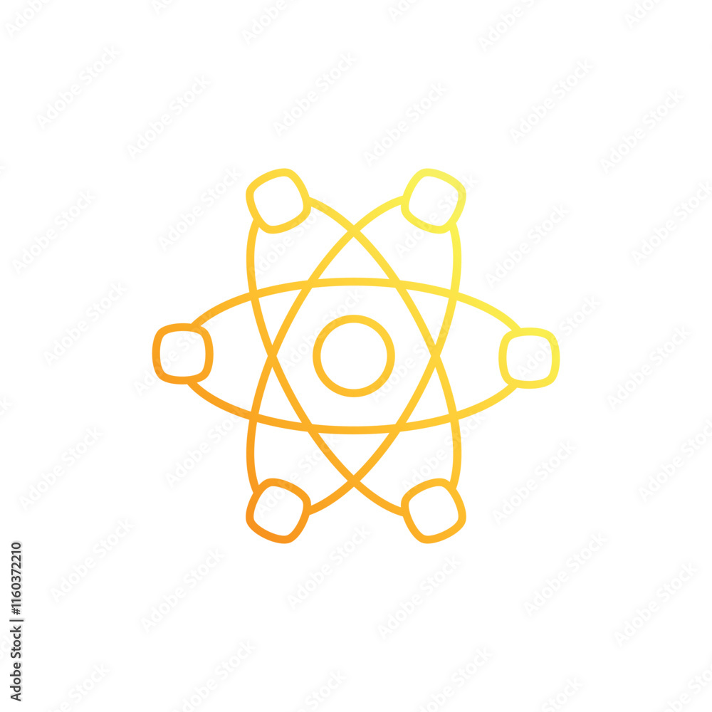 Atom vector icon Atom vector icon