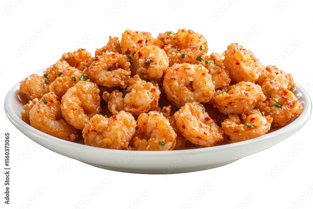 Crispy fried Shrimp, seasoned with salt, pepper, PNG. Crispy fried Shrimp, seasoned with salt, pepper, PNG.