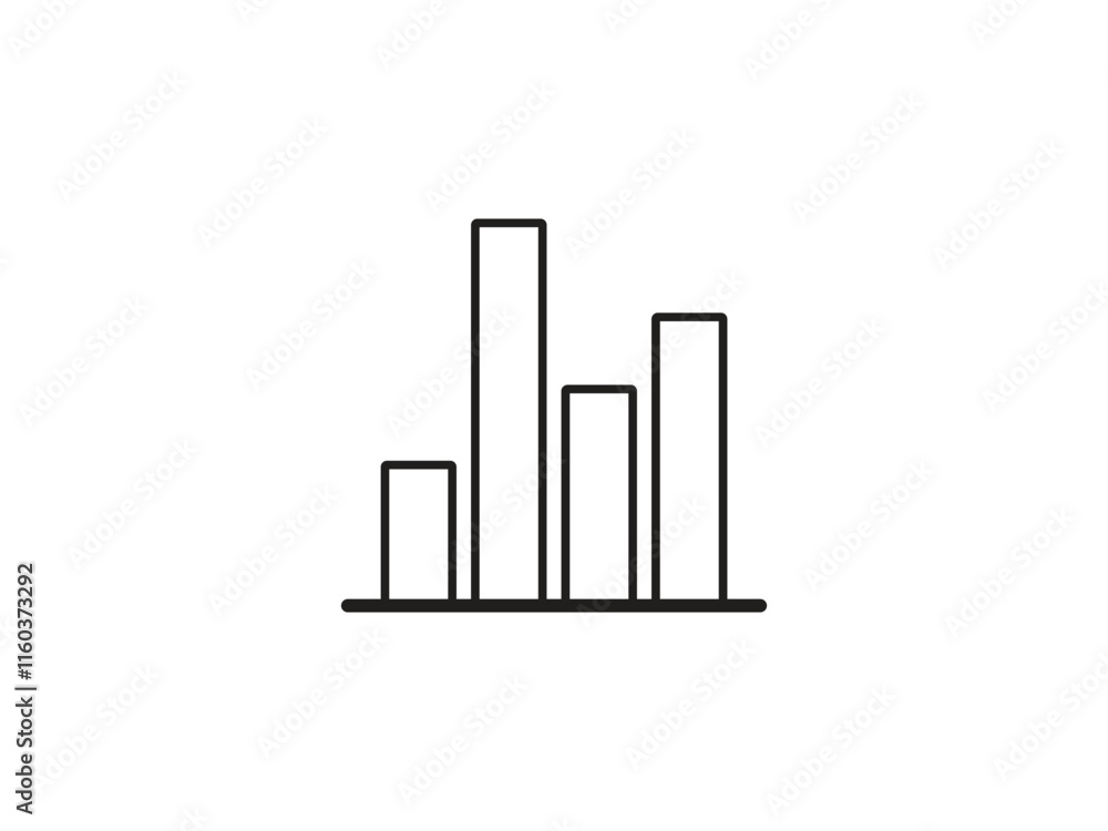 Data analysis, business graph chart graphic vector illustration Data analysis, business graph chart graphic vector illustration
