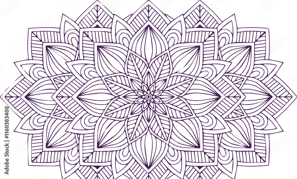 Beautiful flower art and mandala vector design Beautiful flower art and mandala vector design
