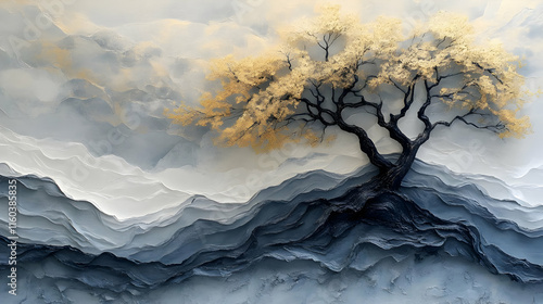 Golden Tree Stands Majestic...