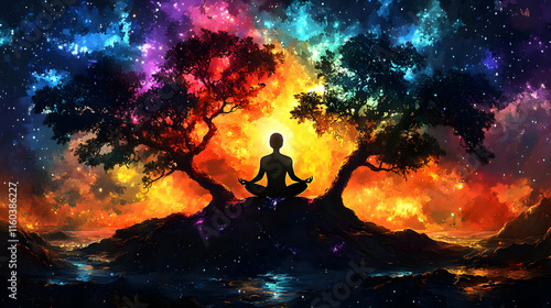 Meditation Silhouette Finds...