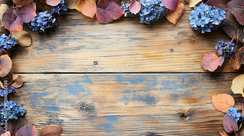 Autumn Leaves and Hydrangea...