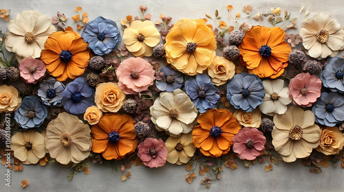 Dried Flowers Arranged Beau...