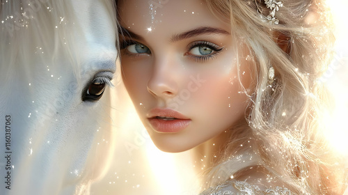 Girl with Horse Creates Mag...