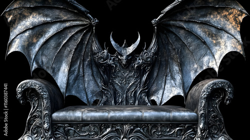 Dark Fantasy Throne with Wi...