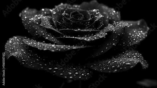 Black Rose Glistens: Dew Dr...