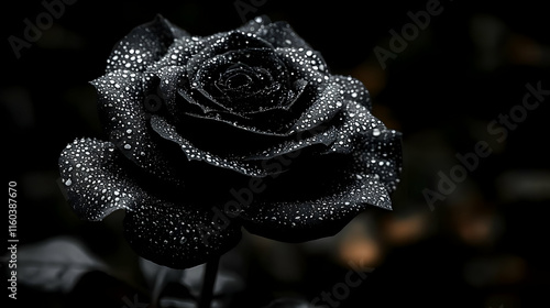 Black Rose Glistens: Dew Dr...