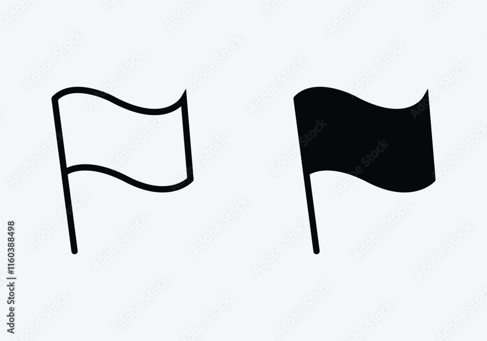 Simple Set of Flag Icon set. Simple Set of Flag Icon set.