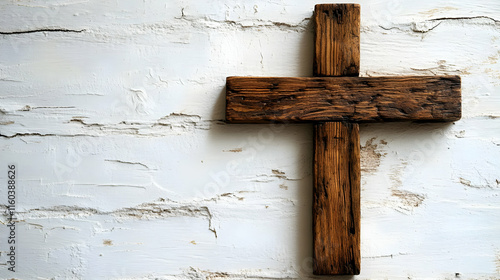 Wooden Cross Symbolizes Fai...