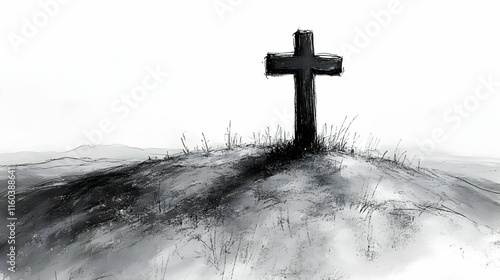 Cross Stands on Hill: Faith...