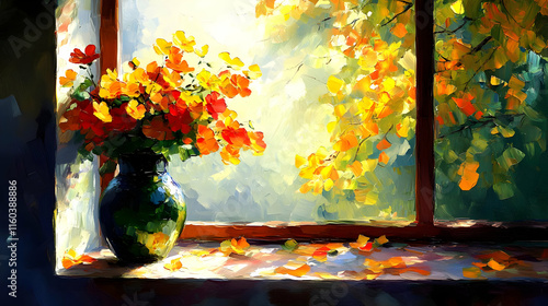 Flowers in Vase Sit Pretty,...