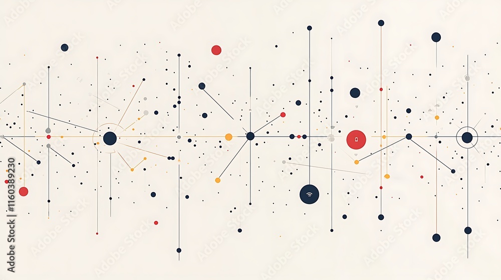 Minimalist Connected Dots Network Map for IoT Visualization Minimalist Connected Dots Network Map for IoT Visualization
