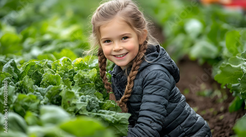 Child Explores Garden with ...