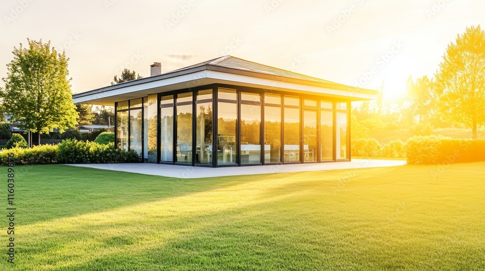 Fototapeta premium Modern hospital isolation ward exterior showcasing advanced medical facilities and compassionate care, emphasizing the importance of health infrastructure in safeguarding public well-being.