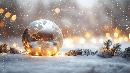 Globe Ornament Illuminates ...