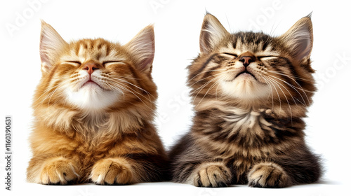 Two Kittens Relaxing: Fluff...