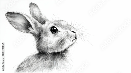 Curious Bunny Rabbit Looks ...