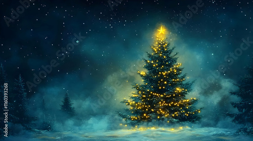 Christmas Tree Glows Bright...
