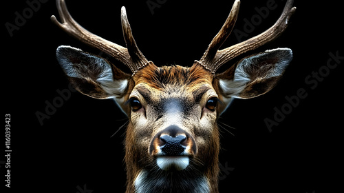 Majestic Deer Poses with An...
