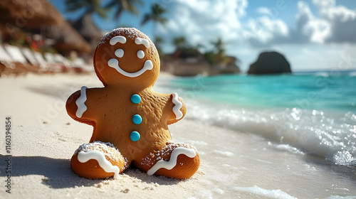 Gingerbread Man Relaxes on ...