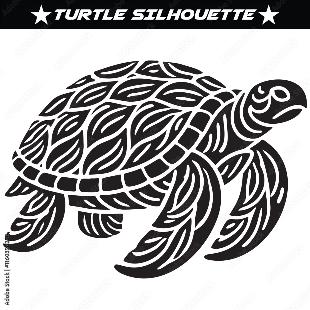 turtle silhouette vector illustration art turtle silhouette vector illustration art
