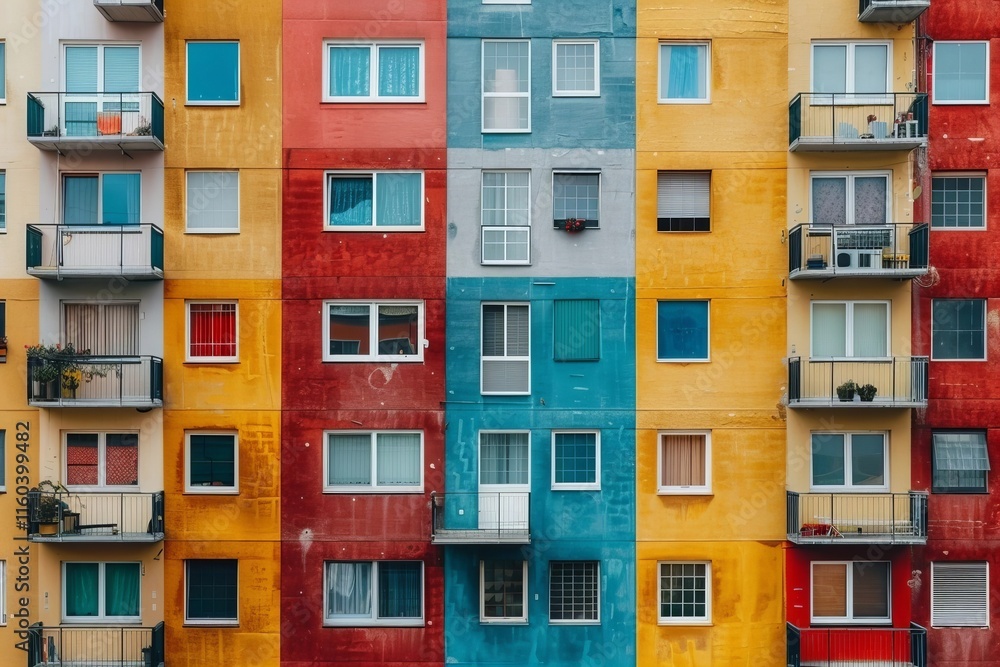 Fototapeta premium A Stunning Bird's-Eye View of a Vibrant Home Showcasing the Significance of Insulation with Thermal Imaging and Heat Patterns