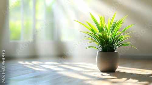 Green Plant Soaks Up Sunlig...