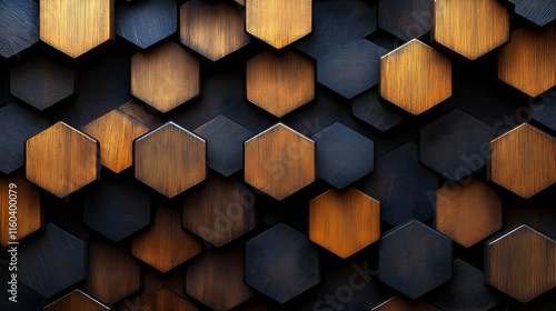 Hexagon Wood Tiles Create T...