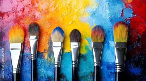 Paint Brushes Create Colorf...