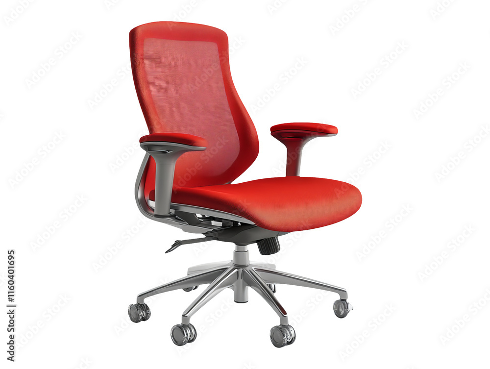 Fototapeta premium Adjustable Office Chair with Lumbar Support for Comfortable Seating