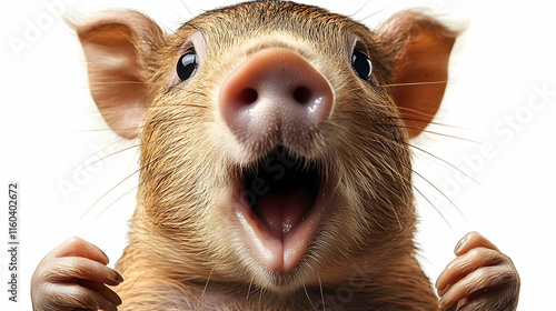 Cute Baby Babirusa Opens Mo...