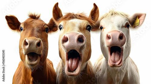 Cow, Horse, and Cow Open Mo...